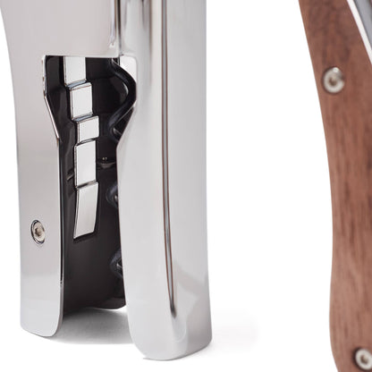 Lever Wine Opener - OENO MOTION SILVER & WOOD