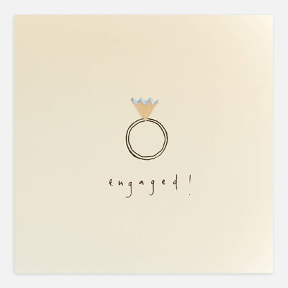 Engagement Card – Handfinished UK Real Pencil Shavings