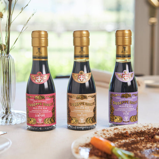 Italian Balsamic Vinegar Trio Gift Set - Flavored: 3 x 3.38 fl oz (100ml)