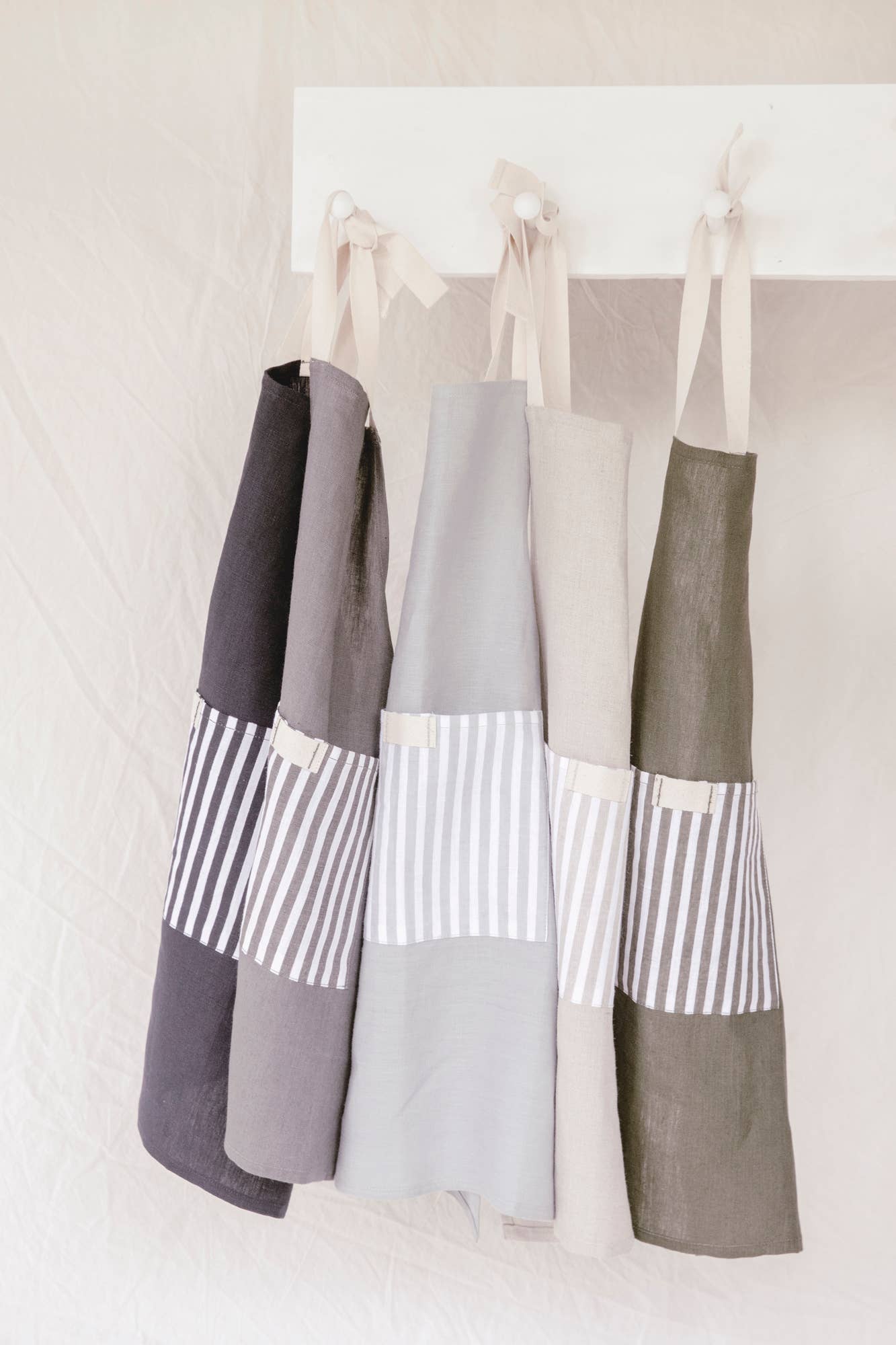 Keepsake Jar Linen Child Apron Pewter