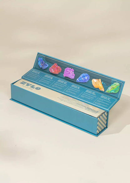 Set of 6 Collectible Minerals - Geodes & Points