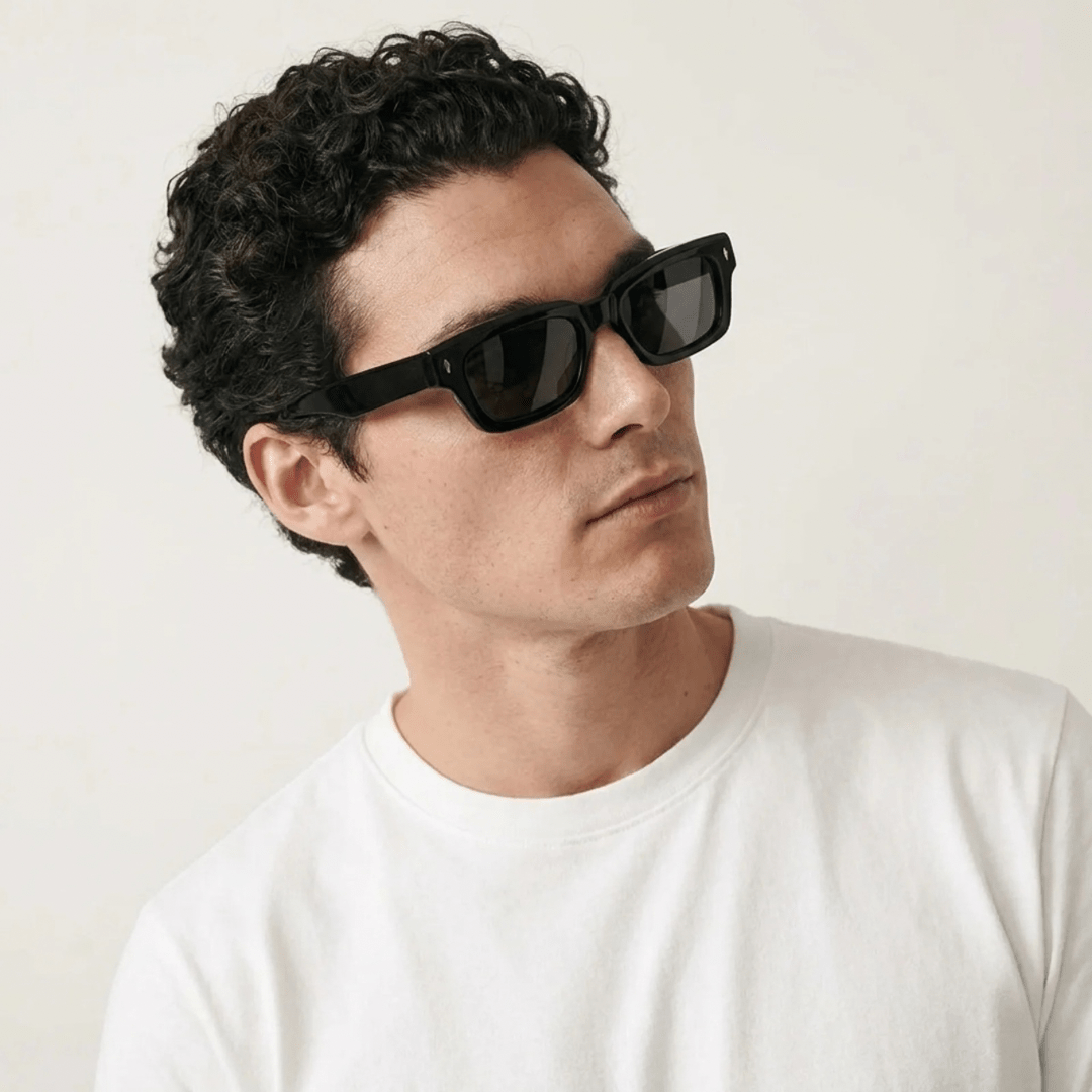 Farringdon Black sunglasses side
