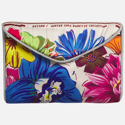 Ines Silk Pouch - Precelain