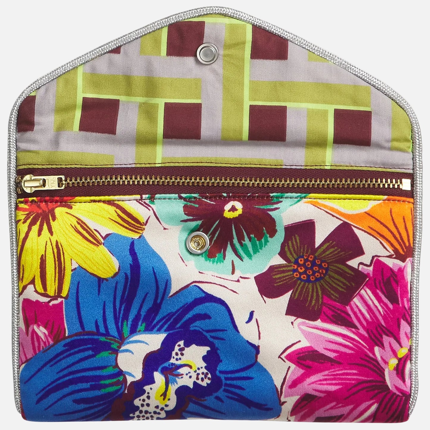 Ines Silk Pouch - Precelain