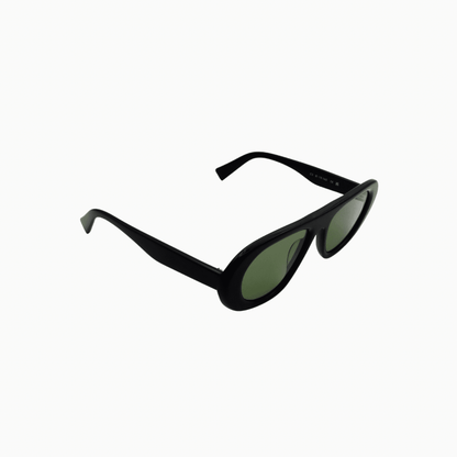 Nantucket Black/Green sunglasses detail