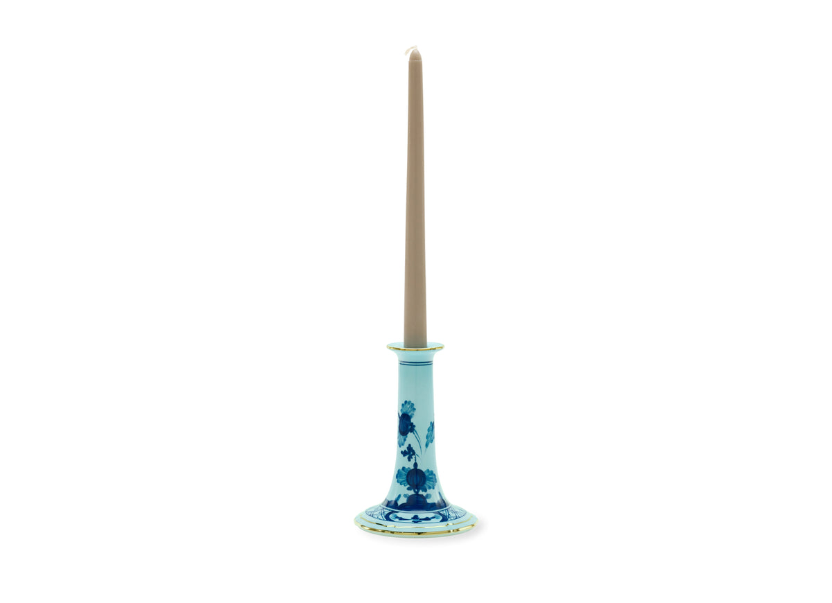 Ginori 1735 Oriente Italiano Candle Holder, Iris, detail