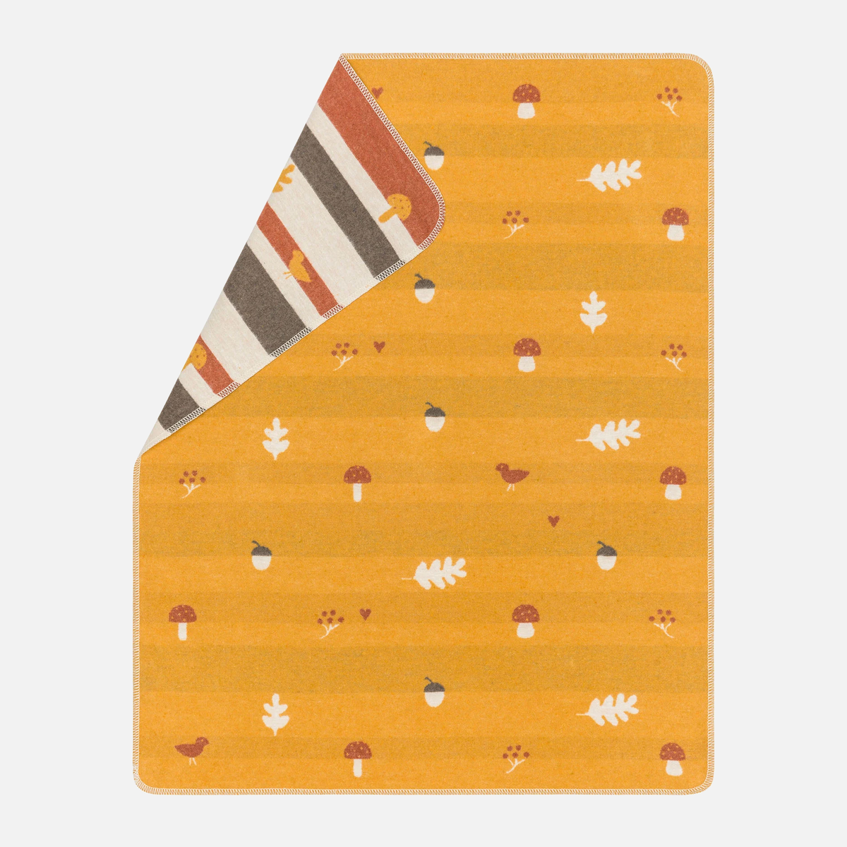 Juwel baby blanket with forest friends in gold