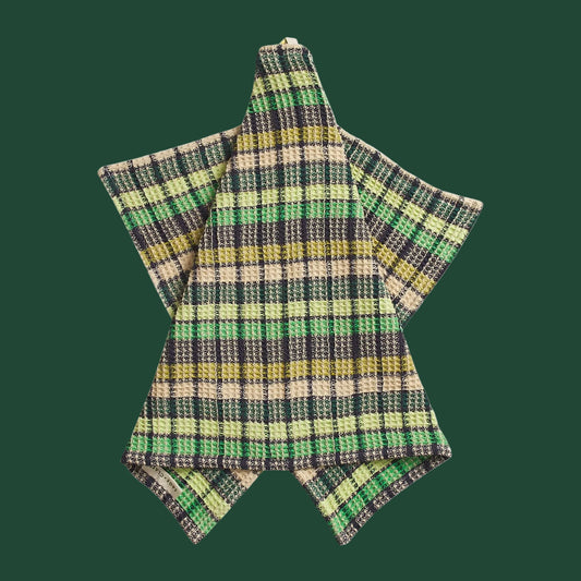 Stela Check Tea Towel - Verdant