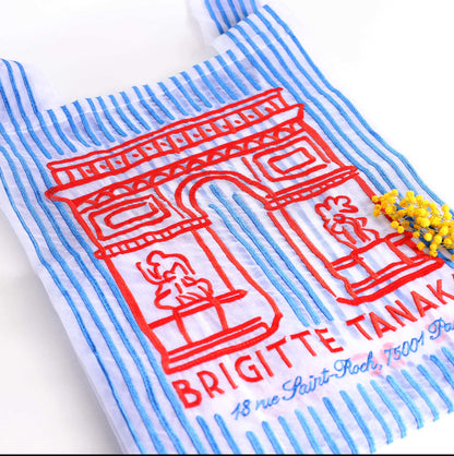 Arc de Triomphe organza bag detail